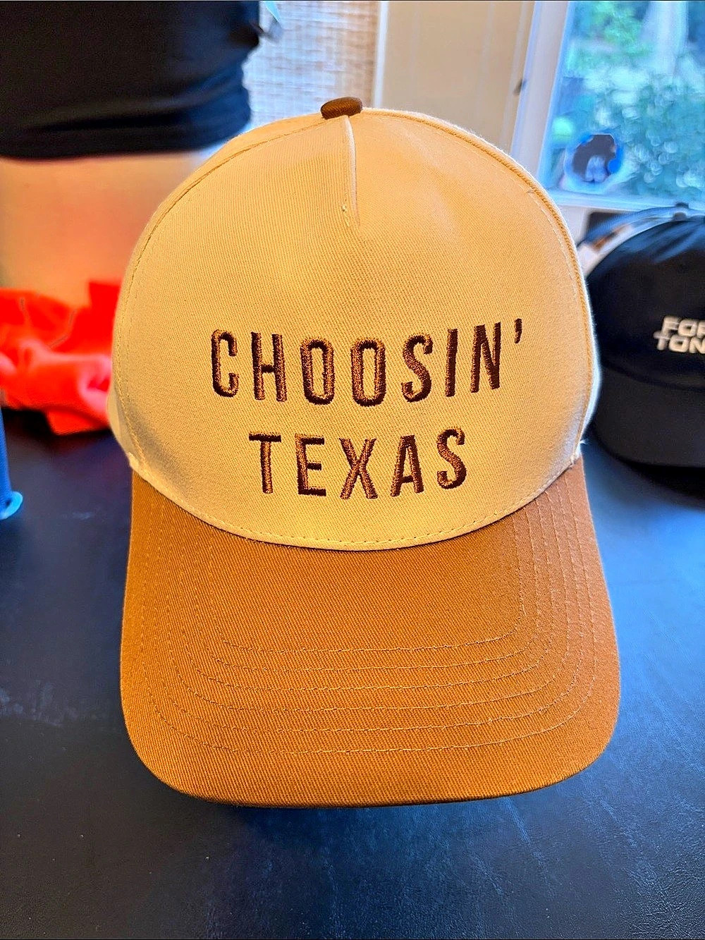 Choosin' Texas Tan Richards & Southern Trucker Hat Like New